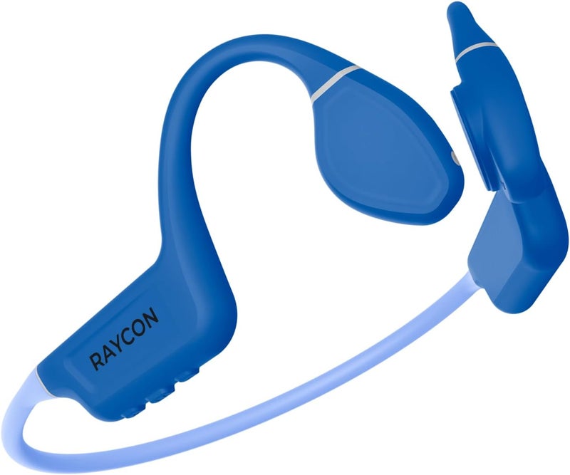 Raycon Bone Conduction Headphones, Open-Ear Bluetooth Sports Earbuds with Mic, IP68 Water Resistant Headset for Workout and Running, 13hr Playtime (Blue) - Image 1